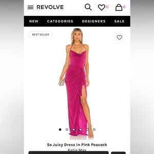 Katie May So Juicy Dress in Pink Peacock